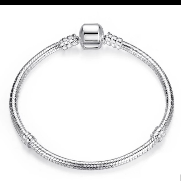 Trendy Charm Silver Bracelet - Picture 2 of 2